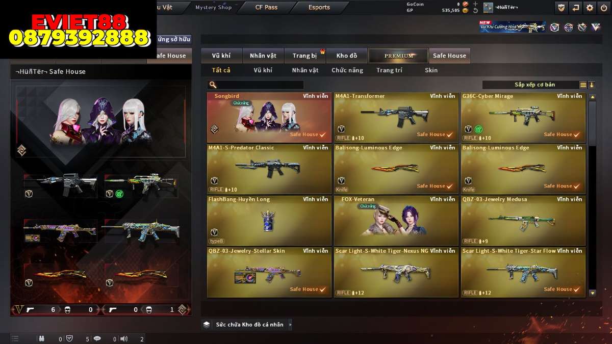shop acc cf uy tin gia re